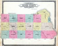 County Outline Map, Oliver County 1917